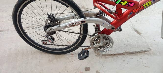 Mountain bicycle with Big Double Shock front 26 Inches