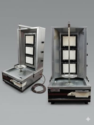 Shawarma & Kebab Grill Machine | Premium Stainless Steel | 3 Burner