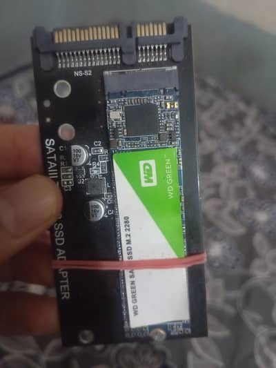 WD Green M. 2 2280 SSD + Adapter For Sale