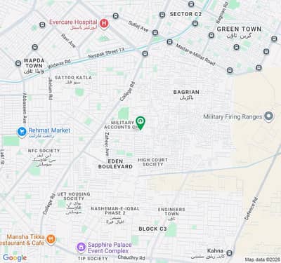 8 Marla Residential Plot For Sale In Military Accounts Society - Block C Lahore In Only Rs. 12000000 Registry Intiqal