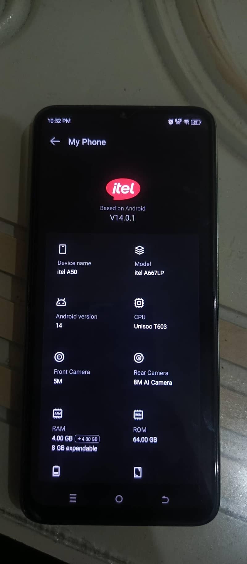 Itel A50 2