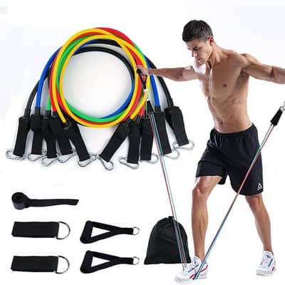 Resistance and bands used but in 99.99 good condition.