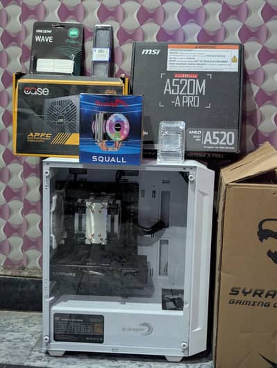 Ryzen 5 5600 white build gaming PC