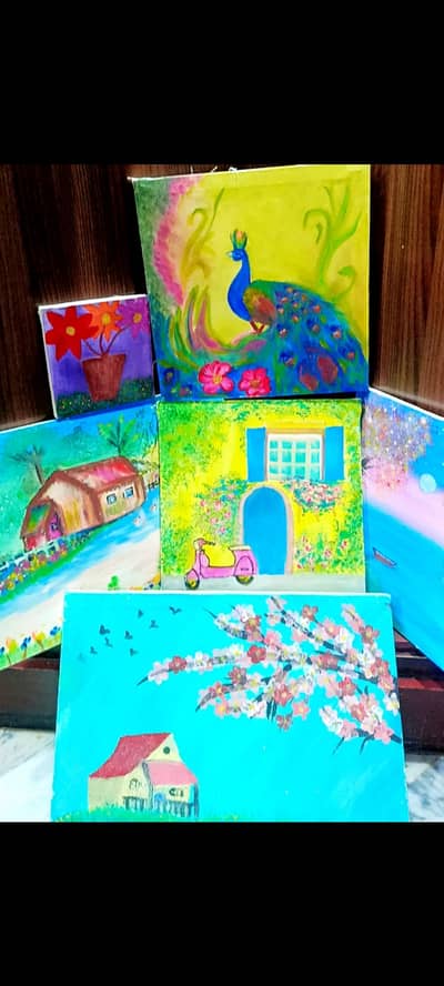 Hand made three painting