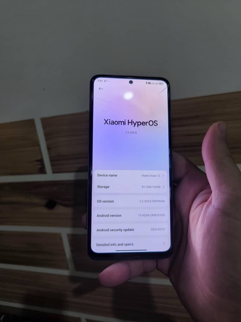 Redmi note 12 6/128 Official PTA approved 5