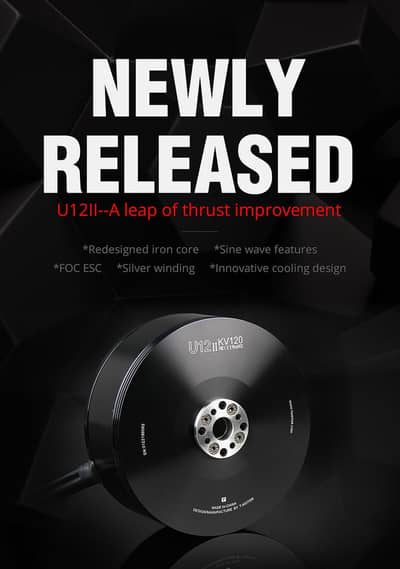 Drone Motor 24kg thrust 120kv U12 with ESC and props new stock