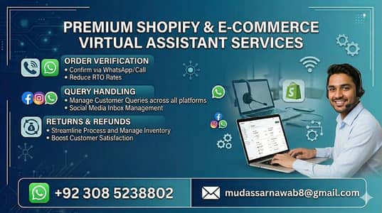 Shopify and E-commerce virtual assistant