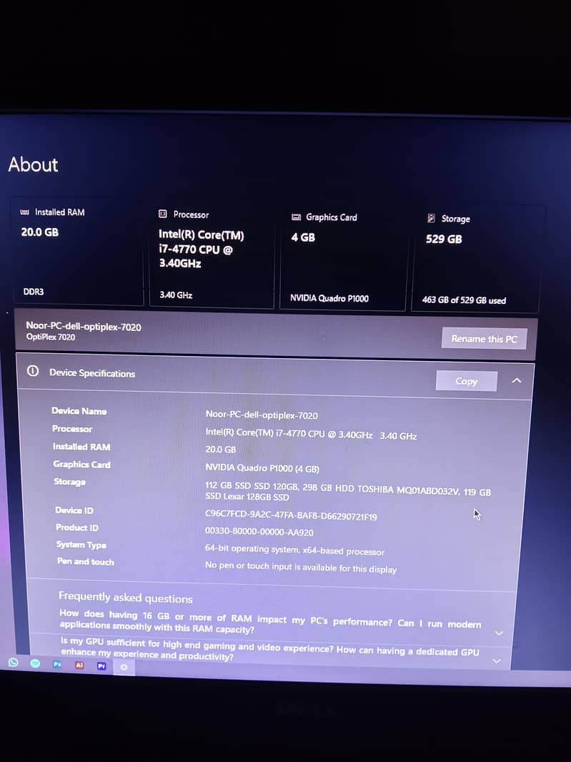 Dell Optiplex Gaming/Rendering PC. 0