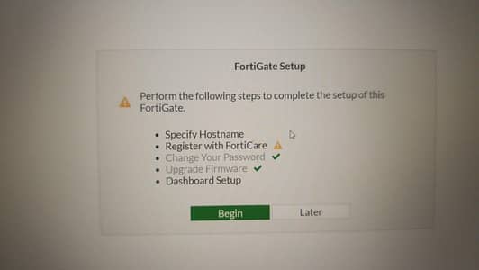 FortiGate Firmware Install