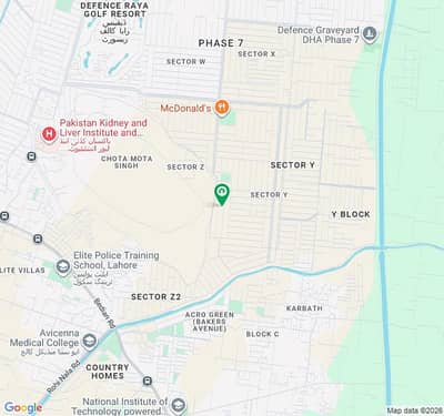 Plot No- 1112 Block Y - 20 Marla Plot On Top Location of Phase 7 DHA Lahore For Urgent Sale