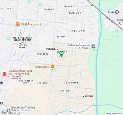 Plot No- 590 Block X - 22 Marla Plot On Top Location of Phase 7 DHA Lahore For Urgent Sale