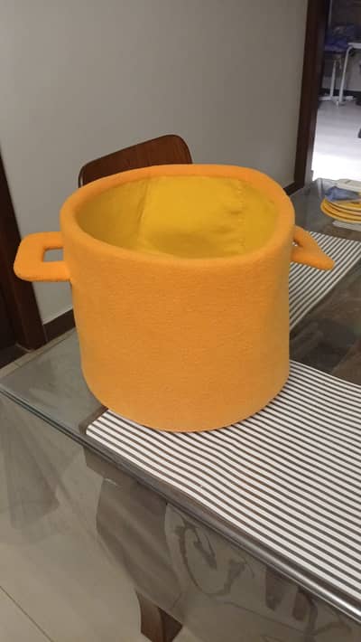 Cozy Faux Fur Storage Basket can be used for kids toys or laundry