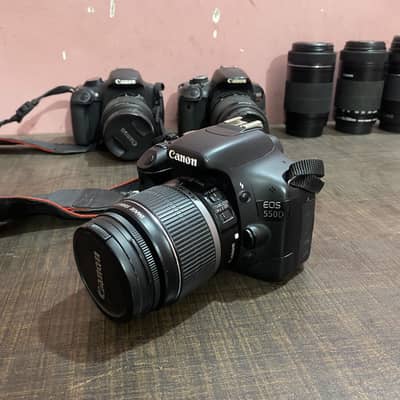 Canon 550D DSLR with 2 lenses for sale