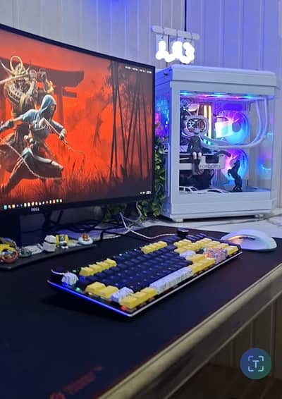 Highly gaming pc white theme ( All components box pack used )