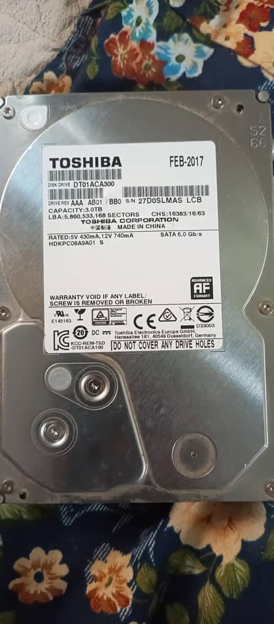 3 tb toshiba hard drive