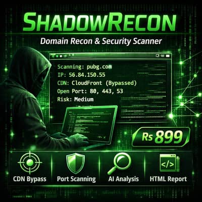 ShadowRecon Domain Security Scanner – CLI + Web Dashboard