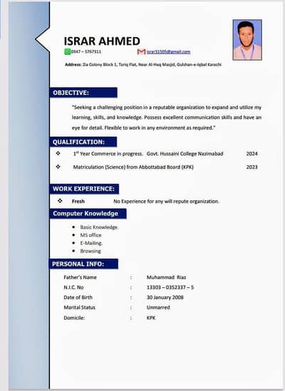i need in job