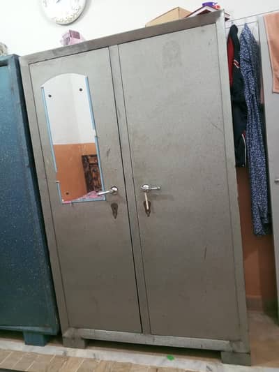 Steel Wardrobe with Mirror for Sale