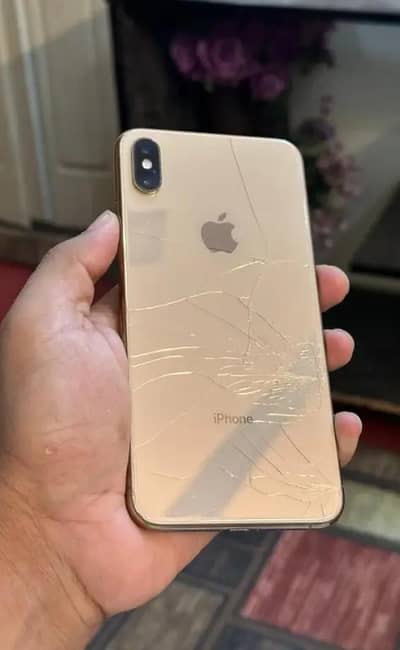iphone xs max 64 gp ha only front and back crack