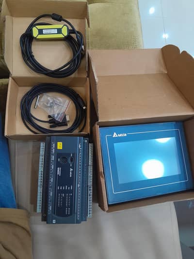 Delta Dvp40ES2 PLC +DOP-107BV HMI complete bundle "Used"