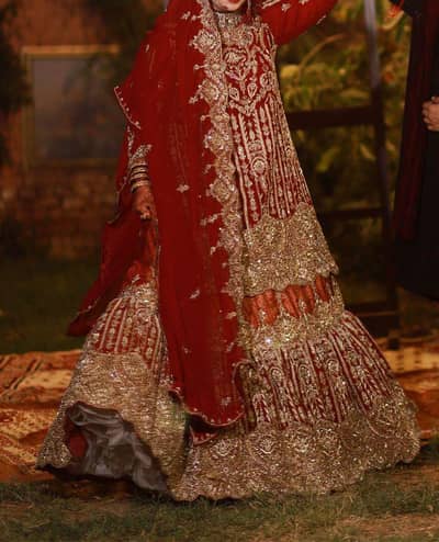 Urgent Sale Premium Red Bridal Lehenga 