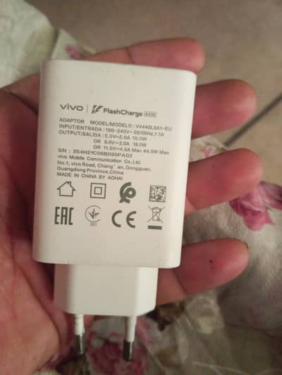 vivo y53s ka original charger double pack se nikala hua for sale