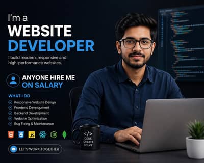 I'm a website developer. i need job