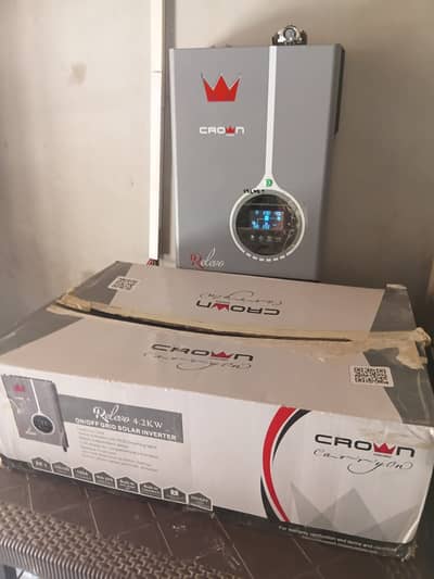 Crown Relevo 4.2 KW Hybrid Solar Inverter and 2 phonix tx 1800 battery