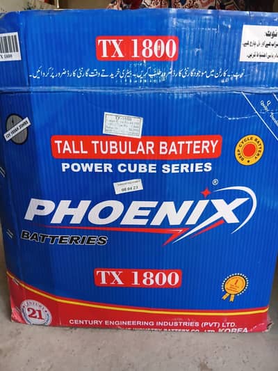 2 phonix tall tabular tx 1800 batteries