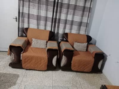 5 seater used sofa set with table