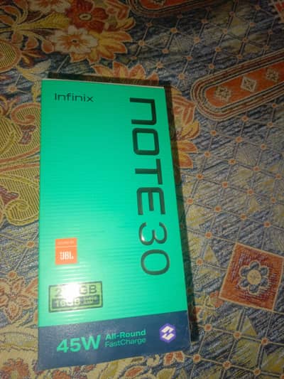 Infinix note 30 box charger