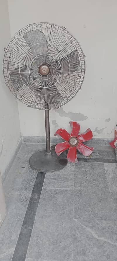used Pedestal Fan and Room color Fan