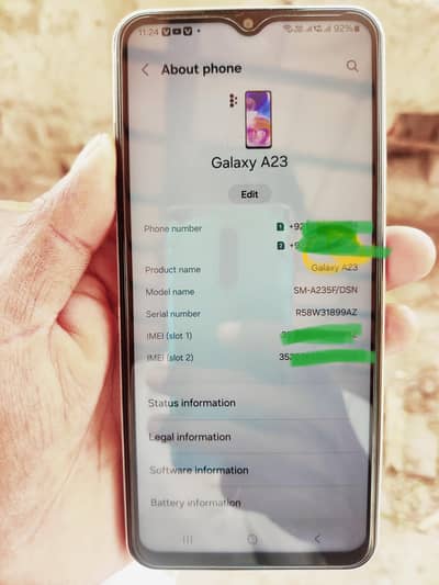 samsung a23 phalia