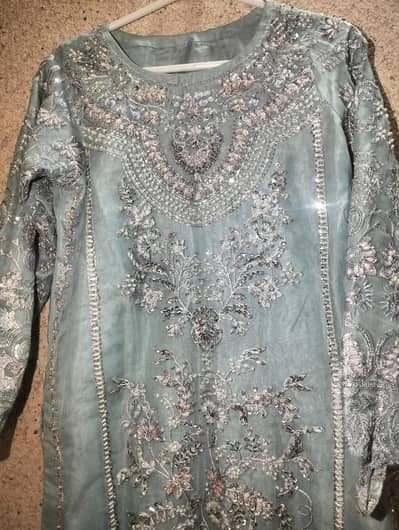 3 piece party or walima wear dress with box