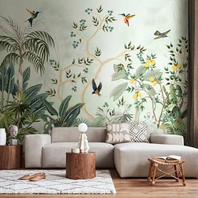3D Wallpaper | Murel Wall | Canvas Sheet | Vinyl Sticker | Office