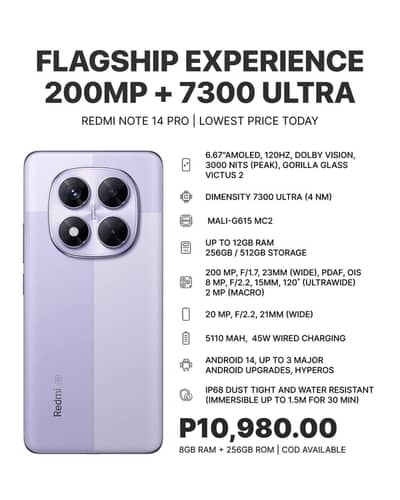 Redmi Note 14 pro  512 gb condition 10.9