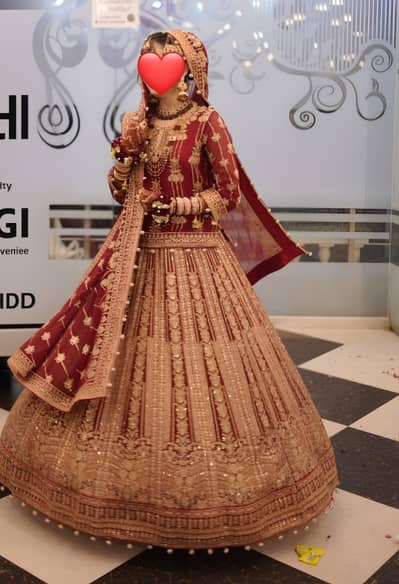 Luxury bridal lehenga/dress available for sale