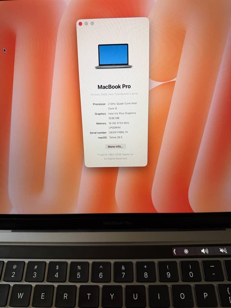 MacBook pro 2020 2