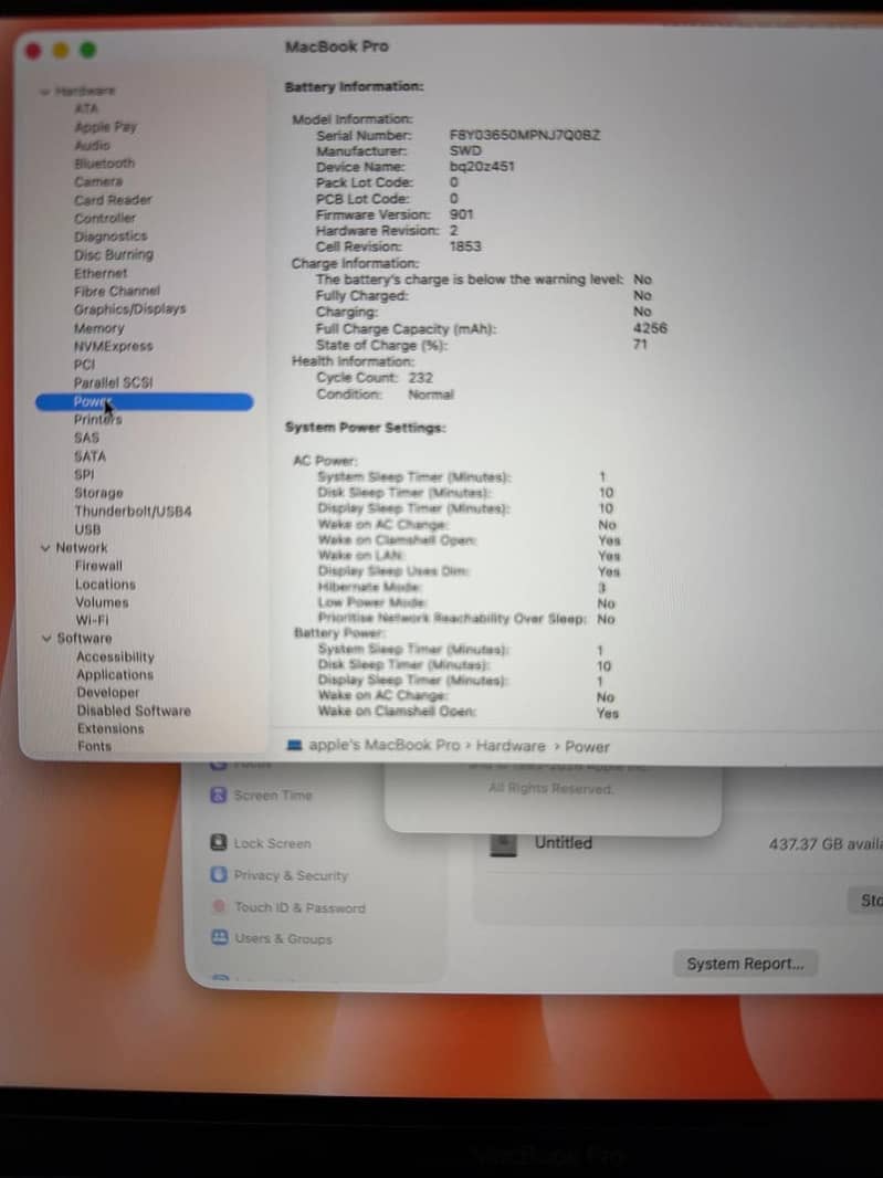 MacBook pro 2020 7