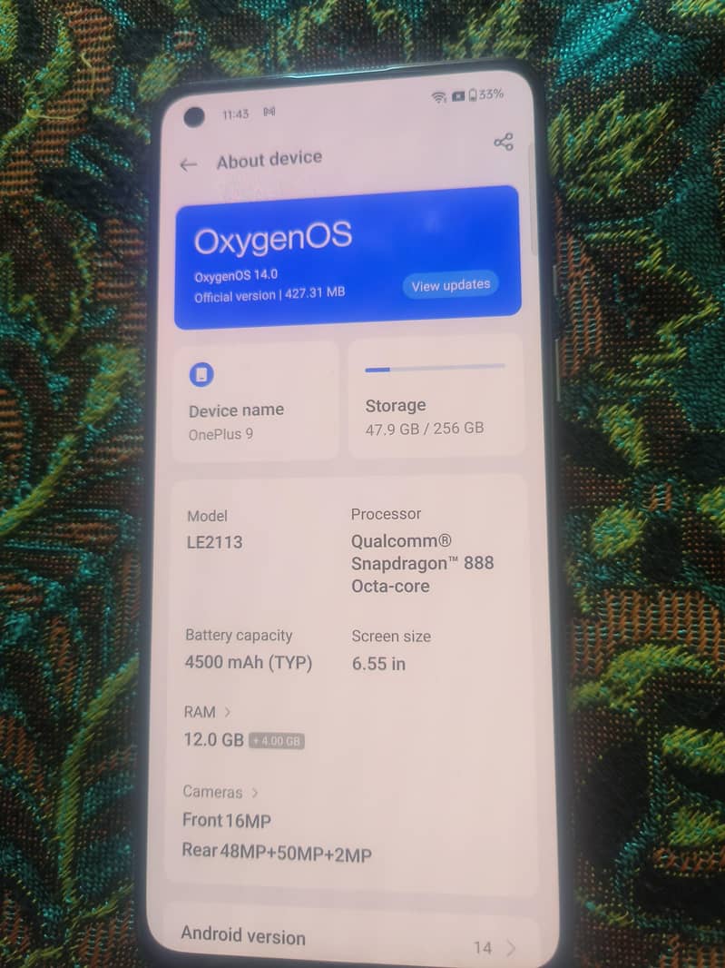One Plus 9 4