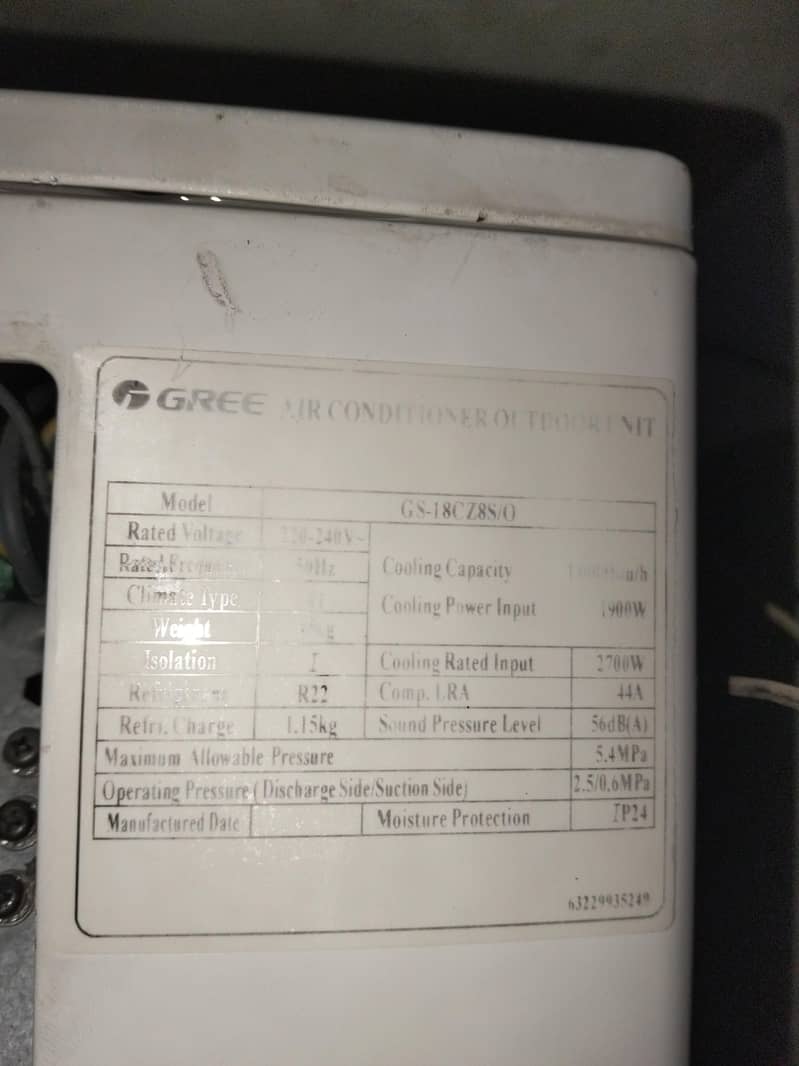 gree split  AC 1.5 ton 9