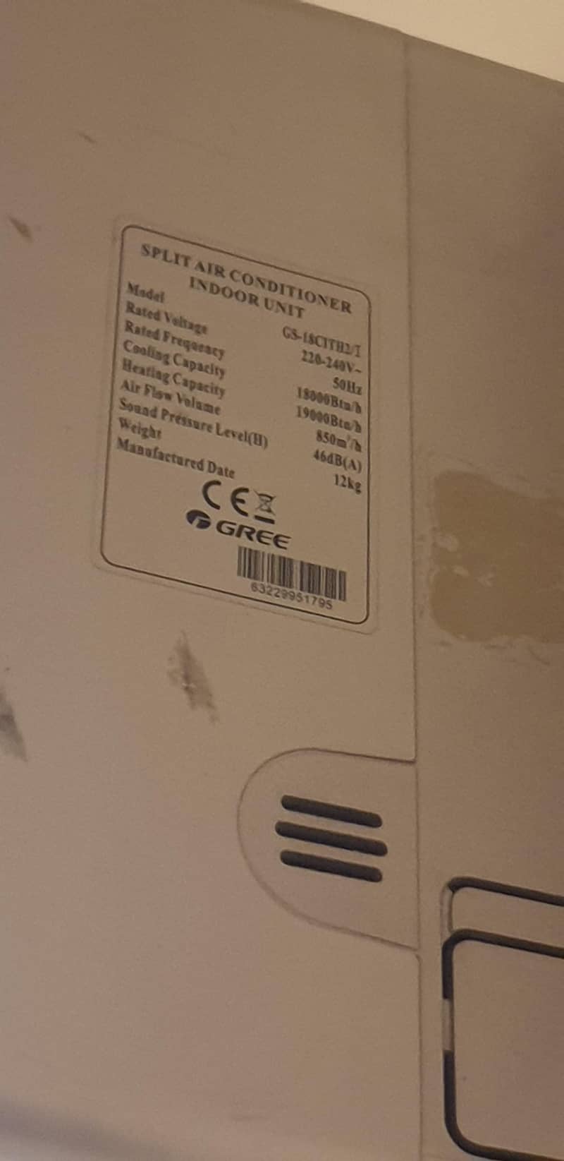 Gree 1.5 Ton split AC 0