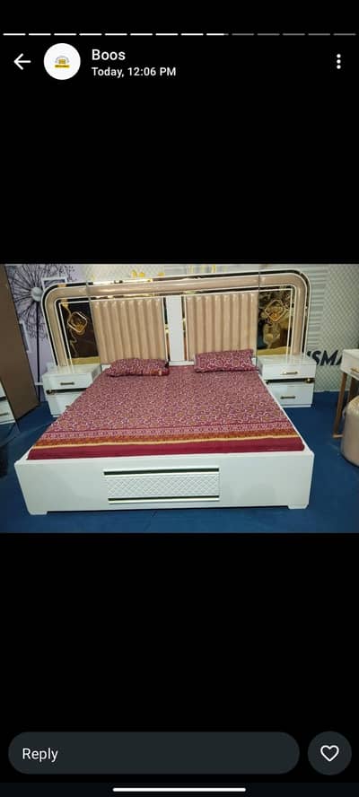 bed dresing said table daing table sofa set L corner safe almari  all