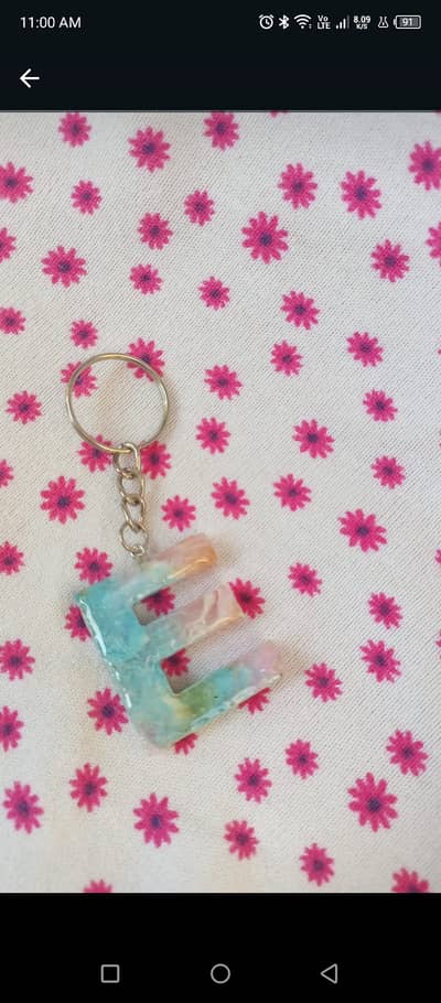 Custom Resin Crystal Pendant | Elegant Aesthetic Locket for Girls