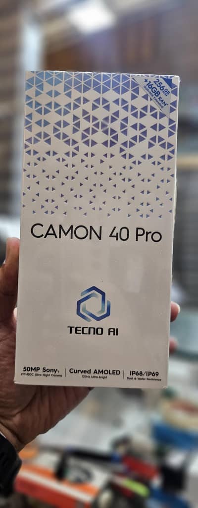Tecno CAMON 40 Pro Box Packed 8gb 256gb