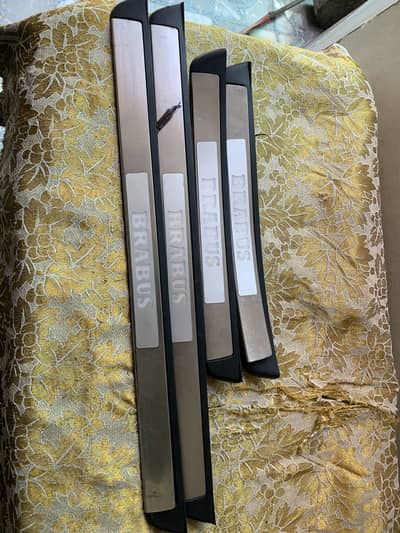 Mercedes Brabus doors sills original made in Japan with blue light