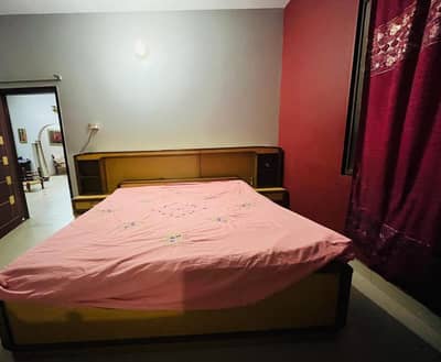 bed with mattress