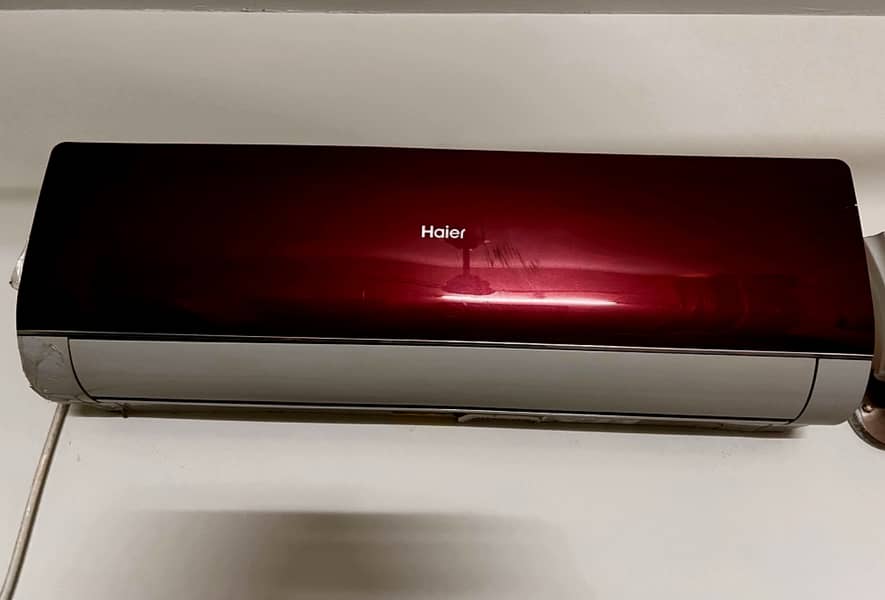 Haier split AC Red front panel - Fully working 1 TON (Non Invertor ...