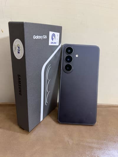 Samsung galaxy S26 Black 12 256 gb PTA approved full warranty new set