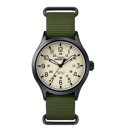 Timex Expedition Scout Nylon Strap Gents Watch - Green/Natural/Black